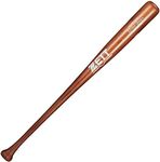 ZET17183 Hard Baseball Bat, Excellent Balance, Wooden, 32.7 inches (83 cm), 4 Sides of Hitting Maple, 32.7 inches (900 g), Average, Thin Dark (3700S)