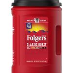 Folgers Classic Roast Medium Ground Coffee 1.44kg Tub Makes Up to 400 6 fl oz Cups