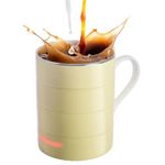 Glowstone Smart Mug – Self-Heating Fine Bone China Coffee & Tea Cup, Automatic Temperature Control, Dishwasher Safe, Wireless Induction Charging, 12 oz, British-Designed Luxury Drinkware