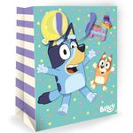 Bluey Gift Bag, Perfect for Fans of Bluey The Australian Heeler of Any Age, Birthday Gift Bag, Officially Licenced and Responsibly Resourced, Size 33 x 26 x 13.5 cm, Multi-Coloured