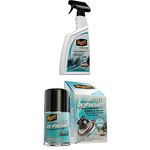 Meguiar's Meguair`s G180724EU Carpet & Fabric Re-Fresher 710 ml with Whole Car Air Re-Fresher Odor Eliminator Mist New Car Scent 59 ml Bundle