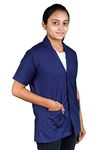 Lathiya. Lab Coat Half sleeve,Color- Blue (XX-Large)