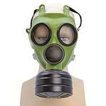 Green & Black Gas Mask, 1 Pc. - Realistic Design, Perfect Accessory for Outdoor Events, Military, Cosplay, 1940s Themed Parties & More