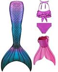 DNFUN Girls Mermaid Tails for Swimm