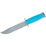 KA-BAR 1313SF Ussf Space-Bar Knife Blue Kraton G Handle, Gray Hard Sheath, Straight Edge