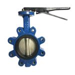 Af Hydro Cast Iron Butterfly Valve, 4" ANSI 150# Connection, up to 150PSI, with 8 Hole Lug Type Butterfly Valve for General Water, Oil, and Gas