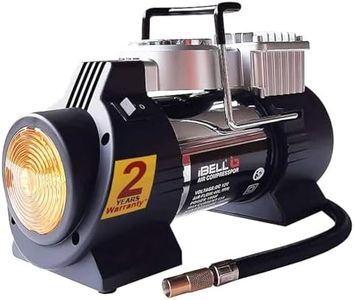 IBELL Tyre Inflator/ Air Compressor Ca12-95, 180 Watts, Copper Armature, Metal Cylinder, 40L/Min, 12V Dc, 150 Psi (Analogue )