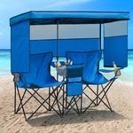 WTVIDAS Double Beach Chair with Can