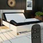 Blissful Nights Queen Adjustable Bed Base with Wireless Remote Head and Foot Incline and No Tools Required Assembly