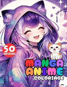 Livre de Coloriage Manga Anime Shojo pour Filles dès 10 Ans : Le Cadeau Idéal pour Ados Créatifs, Filles et Garçons: 50 Magnifiques Motifs avec ... à Colorier pour la Détente et le Plaisir