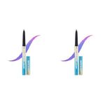 Swiss Beauty Holographic Shimmery Eyeliner | Waterproof, Smudge proof, Long lasting eyeliner with easy application | Shade- Milky Way, 0.2g (Pack of 2)