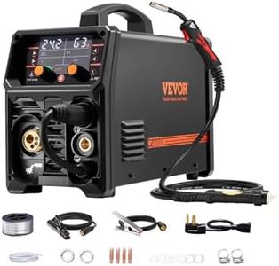 VEVOR Pro MIG-Schweißgerät, 250 Ampere Pluse MIG-Schweißer, 5-in-1 Synergie-Welder Gasloses MIG, Gas-MIG, MMA, Lift-TIG, MIG Pluse mit IGBT-Wechselrichtertechnologie und LCD-Bildschirmanzeige