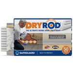 Dryrod Damp Proofing Rods (50 Pack) - BBA-Approved Rising Damp Treatment, Stronger Than DPC Injection Creams. Coverage 6m