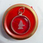 DEVAMA THE DIVINE ® ORIGINAL CRYSTAL LOCKET WITH SHIVLING ENGRAVED IN IT FOR POOJA