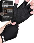MCD Arthritis Gloves for Women & Men Fingerless for Arthritis Hands Compression Gloves Women & Men, Copper Compression Glove for Men and Women