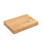 Wooden Solid Oak Chopping Board 300mm x 200mm x 40mm | Premium Reversible European Hardwood Cutting Board Serving Platter | Easy Clean Treated Wood Surface