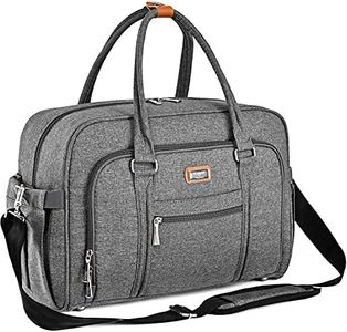 WELAVILA Baby Changing Bag, Nappy Diaper Bags for Mom and Dad with Changing Pad & Insulated Pockets (Dark Gray)