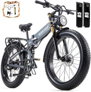 Electric Bike for Adult 1000W 48V 40AH/20Ah Removable Battery Ebike up to150 Miles Long Range 26"Fat Tire All Terrain Off Road Mountain Full Suspension Electric Bicycle,Adjustable Stem,UL Certified