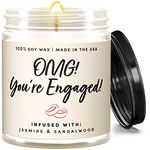 Engagement Gifts for Couples, Women, Newly Engaged, Bridal Shower Gifts for Bride to Be, Engaged Gifts for Her Unique, Wedding Day Engagement Candle, Bride Candle, Newly Wedding Gifts for the Couple