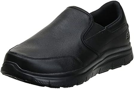 Skechers Men's Work Relaxed Fit: Flex Advantage Slip Resitant - Bronwood Work Shoe, Black, 14 US