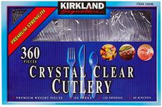 Kirkland Signature Crystal Clear Cutlery, 360 Pack