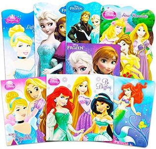 Disney Princess Board Books Super Set ~ 7 Pack Disney Princess and Disney Frozen Books for Toddlers