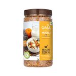 Gaia Crunchy Muesli - Fruit Fusion 1 KG Free Oats, High Protein Low Carb, High fiber, No Trans Fat, Papaya, Apple, Pineapple and Raisins