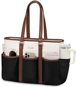 LOVEVOOK Women's Work Tote for Laptop, 17" Teacher/Nurse Utility Bag - Travel/College/Daily, Professional Large Purse Handbag With Multi Pockets