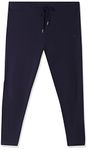 Jockey Women's Super Combed Cotton Elastane Stretch Yoga Pant with Side Zipper Pockets & Drawstring Closure_Style_AA01_Navy Blazer_M
