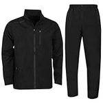 Island GREEN Mens Waterproof Suit - Black - XL