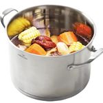 HOMICHEF Large Heavy Ecological Nickel Free Stainless Steel Stock Pot 8qt w/Lid (No Toxic Non Stick Coating, 5.1LBS)