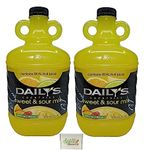 Daily's Non-Alcoholic 64oz Cocktail Mixer - (2) Bottles of Sweet & Sour Mix, by Dasher's Spice & Beans