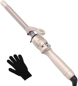 LURA 16mm Hair Curling Iron Curling Iron Ceramic Curling Wand Dual Voltage Hair Curler Fast Heat up Curling Tool for Short Long Hair, Glove Included