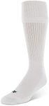 Sof Sole Soccer Over-the-Calf Team Athletic Performance Socks for Men and Youth (2 Pairs), Child 13-Youth 4, White