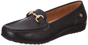 Hush Puppies Womens Maci Trim Black Moccasin - 4 UK (5556228040)