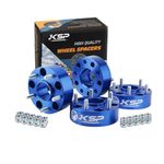 KSP PERFORMANCE 5x5 Wheel Spacers for JK XK WJ WK, 2"(50mm Hubcentric Spacers with 1/2-20 Studs 71.5mm Bore Forged for 1999-2010 Grand Cherokee, 2005-2010 Commander, 2007-2018 Wrangler, 4Pcs Blue