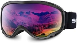 HUBO SPORTS Ski Goggles Over Glasses-Ski Snowboard Snowmobile Goggles for Men Women Adult, Anti Fog 100% UV Protection