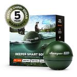 Deeper Chirp Plus Smart Sonar Castable and Portable WiFi Fish Finder for Kayaks and Boats and on Shore Ice Fishing Wireless Fishfinder, Green (Military Green), Small (DP3H10S10)