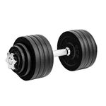 Yes4All 52.5lbs Cast Iron Weights Adjustable Dumbbell Sets for Home Gym with Bars, Plates, Collars
