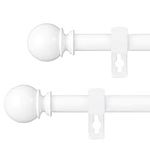 White Curtain Rods for Windows 48 t