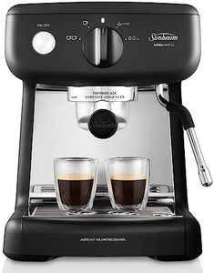 Sunbeam EM4300K Mini Barista Coffee Machine, Espresso, Latte and Cappuccino Coffee Maker, 2L Water Tank, Milk Frother, 15 Bar Italian Pump, Black