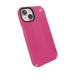 Speck iPhone 14 & iPhone 13 Case - Drop Protection, Scratch Resistant, Dual Layer Slim Phone Case for 6.1 Inch iPhones 14 - Built for MagSafe - Presidio2 Grip - Digital Pink/Blossom Pink/White