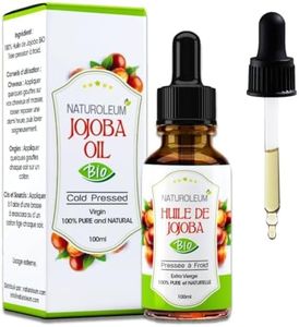 HUILE DE JOJOBA 100% BIO, pure et naturelle, pressée à froid, Extra Vierge - soin nourrissant pour la peau, visage, cheveux et barbe, vegan (100 ml)