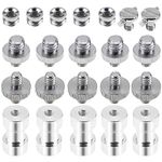 DXLing 22PCS Camera Screw Converter 1/4" and 3/8" Male Female Tripod Screw Thread Adapter Metal Threaded Screw Converter Adapter Mount Set Replacement for DSLR Camera Monopod Light Stand Camera Cage