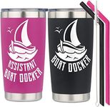 Boat Docker Tumblers, Assistant Boat Docker Tumblers, Christmas Gifts, Boating Tumblers, Boat Docker Cups, Boat Owner Gifts, Boat Docker Gift, Gifts for Boat Owners, Boater Gift, Boat Gifts for Men