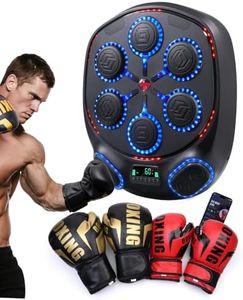 Shroop Music Boxing Machine for Adults & Kids — Wall-Mounted Interactive Bluetooth Punch Trainer, High-Sensitivity, Rhythm Adaptation, 6/8 Targets, Ideal for Home, Office, and Gym Use
