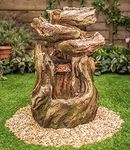 Primrose 56cm Cherokee Falls 3-tier Cascade Water Feature Fountain with LED Lights
