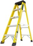 TB Davies 1235-005 Trade Electrician Swingback Step Ladders, 5 Tread, GRP Fibreglass, Built-in Tool Tray, 150kg Work Load, EN131