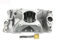 N/D Aluminum Stain 1957-1995 HI RISE Small Block Chevy Single Plane SBC Intake Manifold 350 400 3500-8000RPM RANGE DM-3302