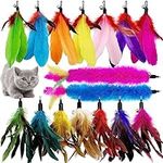 CATENEED Cat Feather Toys Refill Ca